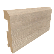 Плинтус плоский Эко-шпон 75х16х2070 лиственица мокко 